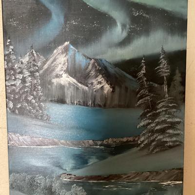 Aurora Borealis Painting by Ben Saunders