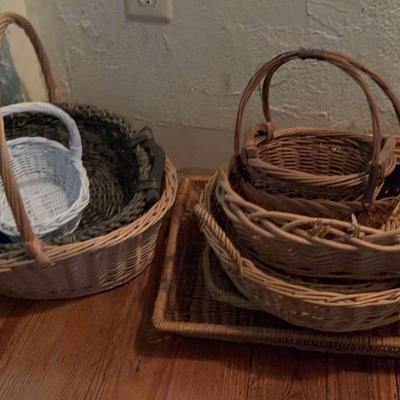 Assortment of Wicker Baskets