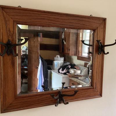 Mirror With Hooks