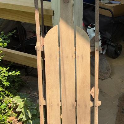 Vintage Metal-Framed Sled