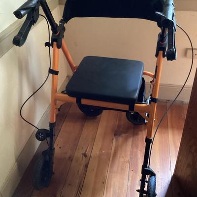 FLYINGJOY Rollator W/Seat & Storage Basket