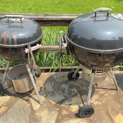 Two Outdoor Weber Grills