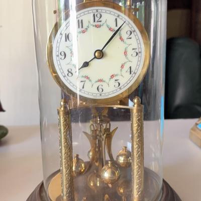 Vintage German Euramca Brass Anniversary Clock