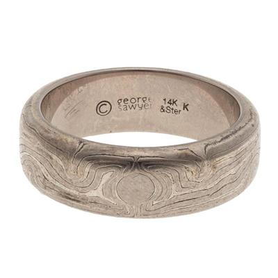 Gent's 14k, Sterling Silver Mokume Ring, George Sawyer