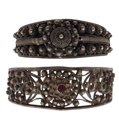 Collection of Two Vintage Silver Bracelets