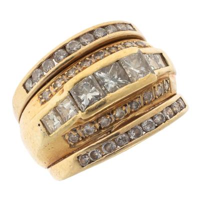 Diamond, 14k Yellow Gold Ring