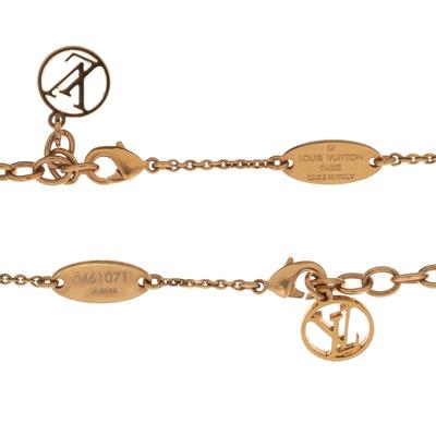 Pair of Louis Vuitton Gold-Tone "LV & Me" Letter Necklaces