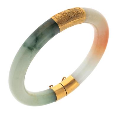Jade, 14k Yellow Gold Bracelet