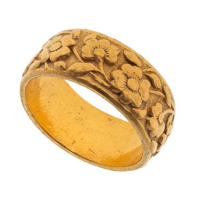 Chinese 24k Yellow Gold Ring