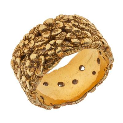 18k Yellow Gold Floral Ring