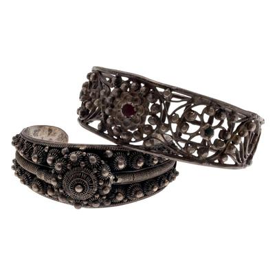 Collection of Two Vintage Silver Bracelets