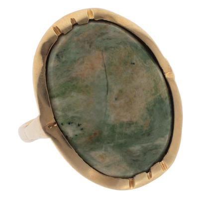 Jasper, 14k Yellow Gold Ring