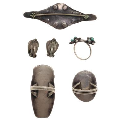 Collection of Turquoise, Silver Jewelry