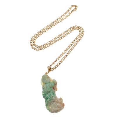 Jade, Gold, Gold-Tone Necklace