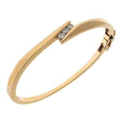 Diamond, 14k Yellow Gold Bracelet
