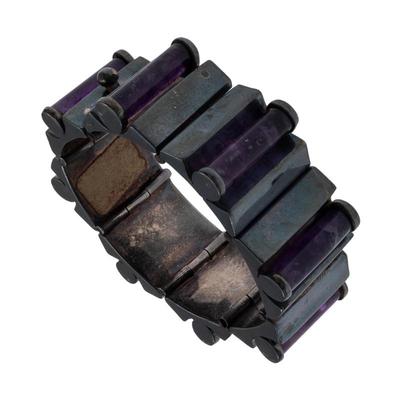 Amethyst, Silver Bracelet, Antonio Pineda