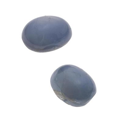 Pair of Unmounted Star Sapphire Cabochons