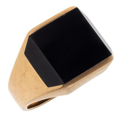 Onyx, 14k Yellow Gold Ring