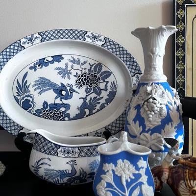 BLUE AND WHITE