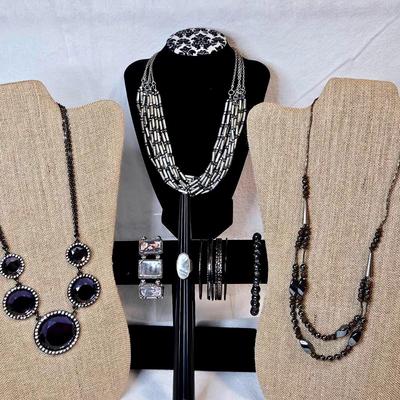 Dark Grey Fashion Jewelry 