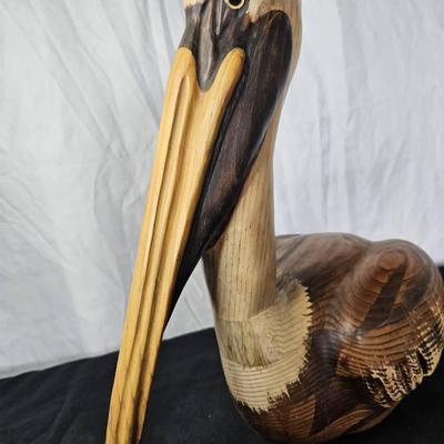 Bradford E. Horn Carved Pelican
