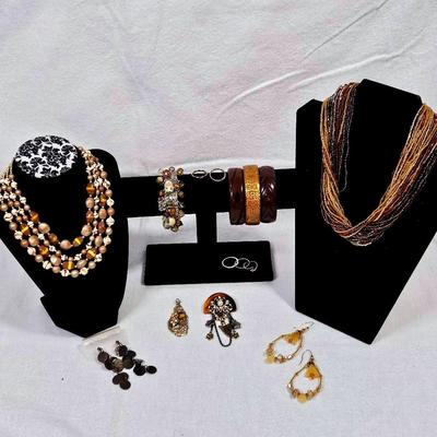 Brown Tones Fashion Jewelry 