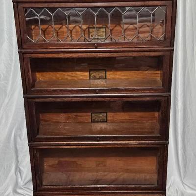 Antique Globe Wernicke Barrister Bookcase/ Lawyer's Bookcase,