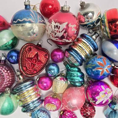 Vintage Glass Christmas Ornaments & More