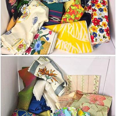 Vintage Fabric Scraps For Crafting