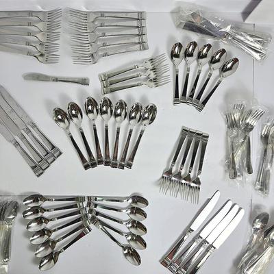 Oneida “Cadence” Stainless Steel Flatware, Plus Retroneu New Flatware