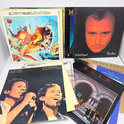Vintage Vinyl Records: Dire Straits, Def Leppard, Rush, Genesis & More
