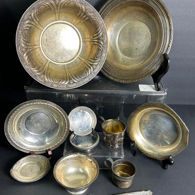 Vintage Sterling Silver Marked Bowls, Forks, Plates & More