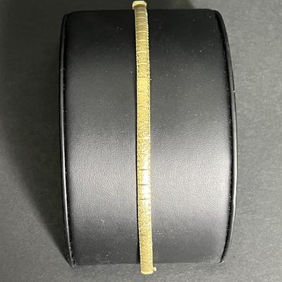 14K Gold Omega Link Bracelet- 7.25"