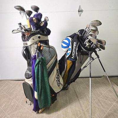 Callaway Great Big Bertha Woods, Steelhead Drivers, Plus Strategy Dynamo Clubs In Bags 