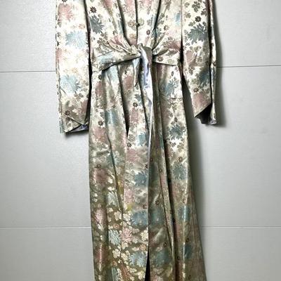 Vintage Dynasty Chinese Silk Dressing Gown / Robe - Medium - (lot 2)