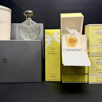 Nina Ricci Fragrances Plus New Crabtree & Evelyn Summer Hill Set & Candle 