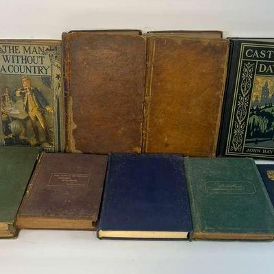Antique & Vintage Books Including 2 From 18th Century 