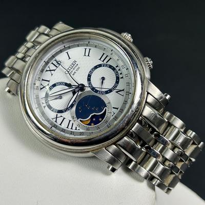 Vintage Citizen Men’s Watch - Eco Drive Moon Phase Calibre 8651