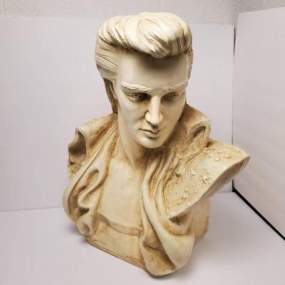 Elvis Presley Bust, Plaster 19”h