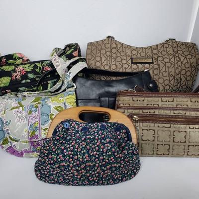 Handbags (6)-Liz Claiborne, Vera Bradley, Calvin Klein, Vintage 