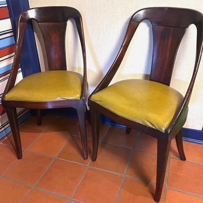 Vintage Jamestown Lounge Co. Wood Chairs (2) - 19x15x35"