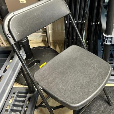 Plastic Folding Chairs (8) - 17x17x31"