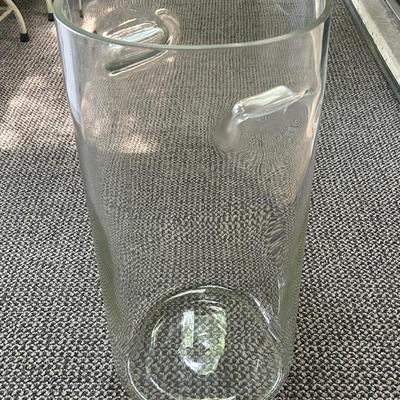 Large Glass Umbrella Stand - 12X24”