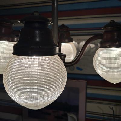 Vintage Swing Arm Wall-Mount Overhead Dental Office Lighting - Works