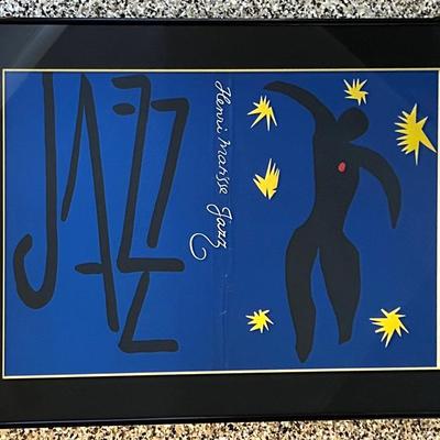 Matisse Jazz Poster, Framed 21x30"