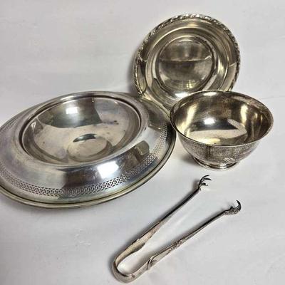 Sterling Silver Bowls & Tongs