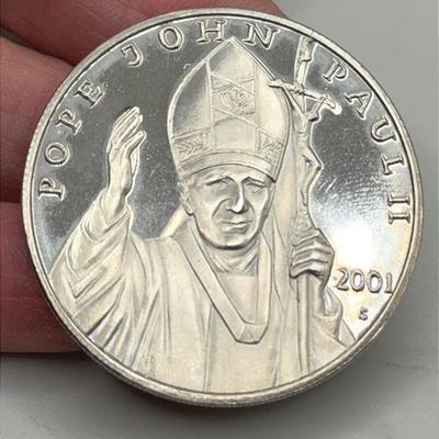 Pope John Paul $10 2001 Coin