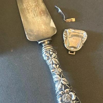 Sterling Silver- Smashed Trinket & Cake Knife 