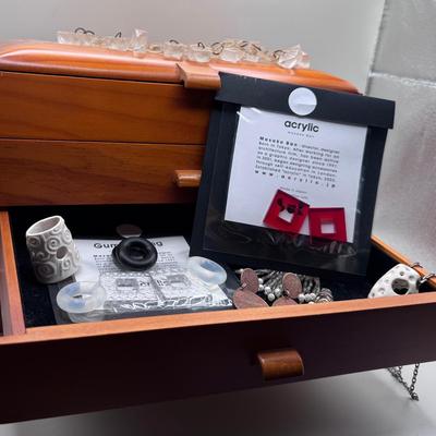 Jewelry Box With Costume Jewelry