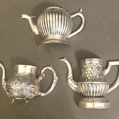Silver Plate Wall Planters Decor